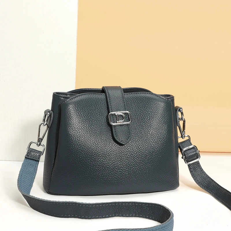

Женская кожаная сумка через плечо, женская сумка через плечо с ремешком, роскошная дизайнерская элегантная классическая сумка-мессенджер, популярный модный бренд