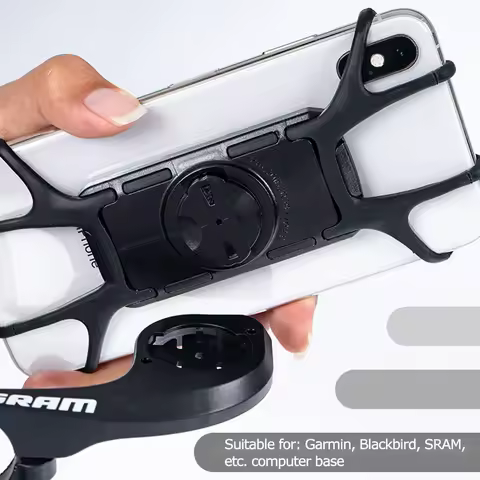 1Pc For Sram Garmin Bicycle Mobile Holder Bike Phone Holder Mount Bicycle Phone Mobile Silicone Holder Motorcycle Shockproof