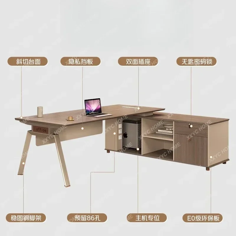 GG Single Office Furniture, Large Class Table, Boss Table, Simple Modern President Table, Manager's Desk Designer Style