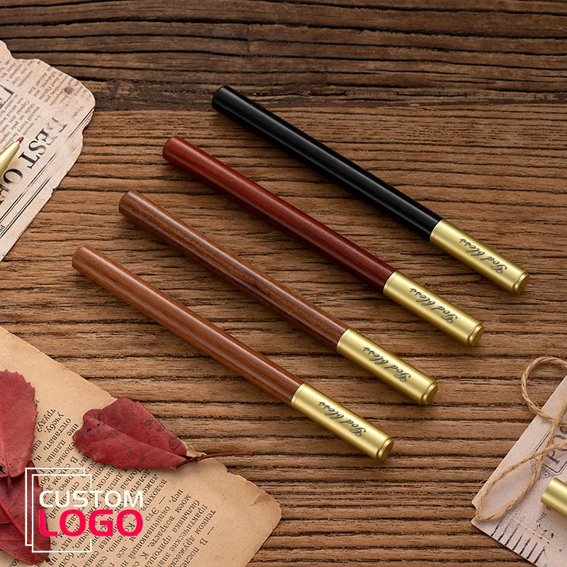 

2 шт. деревянных гелевых ручек из натурального грушевого дерева и сандала с индивидуальной гравировкой логотипа, имени, деловой подписи, подарки для школы