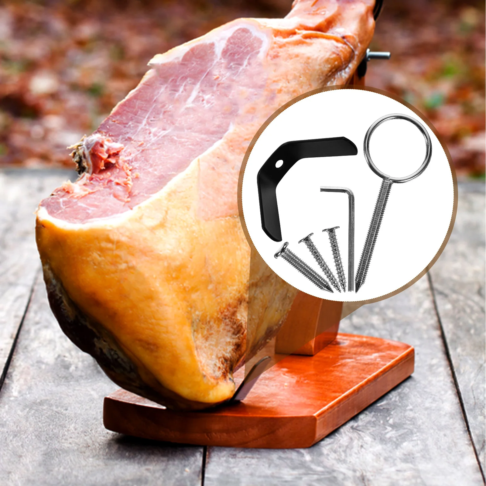 

1 set 1 Set Iron Holder Stand For Spanish Storage Household Restaurant Use Ham Storage Rack Holder Iron Ham Rack Kitchen Fixture