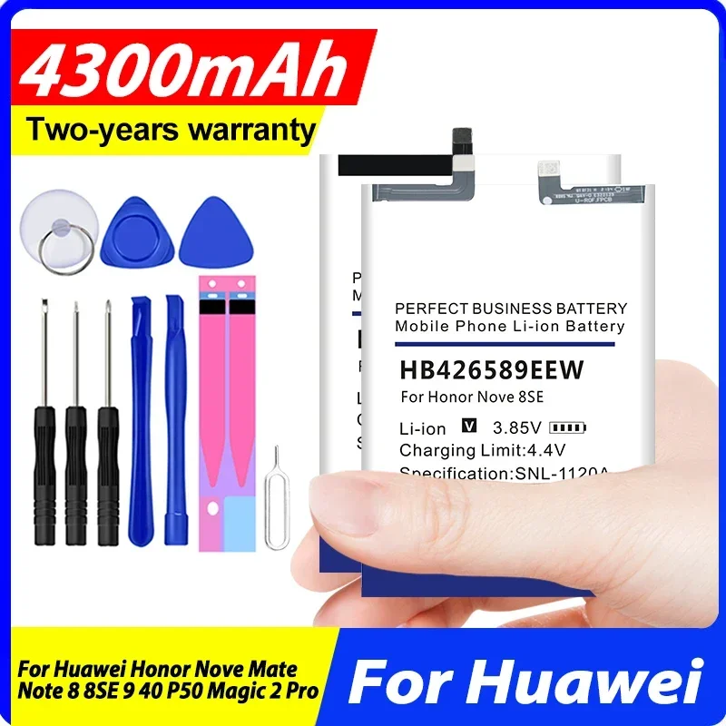 HB3872A5ECW HB536479EFW HB576675EEW HB476489EFW HB386689ECW Battery For Huawei Honor Nove Mate Note 8 8SE 9 40 P50 Magic 2 Pro