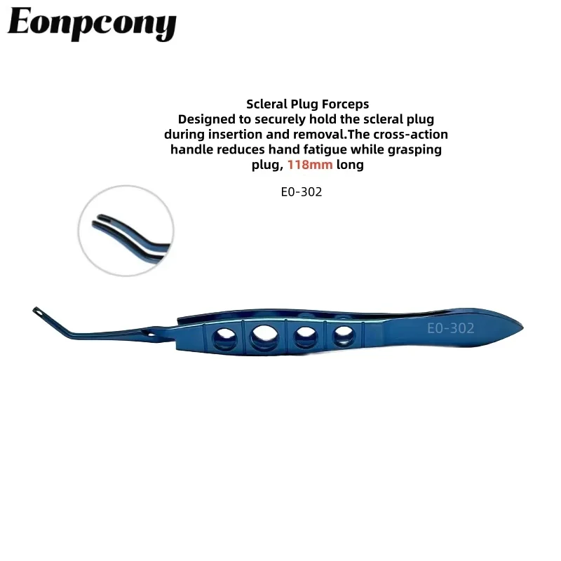 Ophthalmic Instrument Scleral Plug Forceps