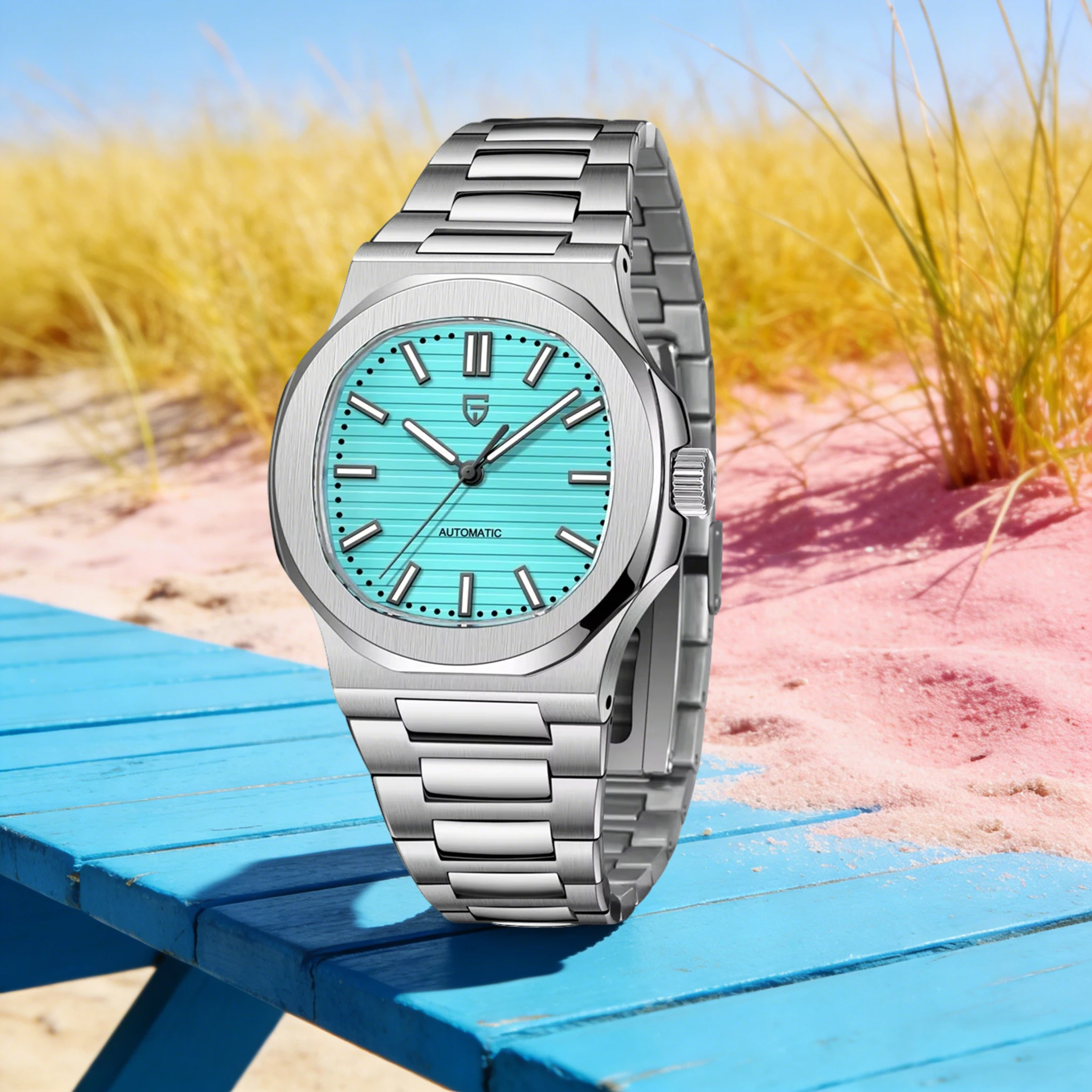 PAGANI DESIGN Fashion Trend Men‘s Mechanical Watch Casual Luxury Stainless Steel Sapphire Glass Mirror Luminous Waterproof Watch