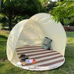 Pink Squirrel Quick Automatic Beach Tent Sombra ao ar livre Sun Shelter Barraca de acampamento Canopy portátil para pesca, UPF50 +