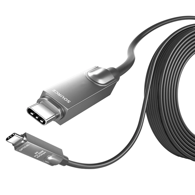 C cable 5m 10m 15m 20m USB 3.2 Gen2 40Gbps PD60W type-C 4K/120Hz 10gbps fiber optic USB cable