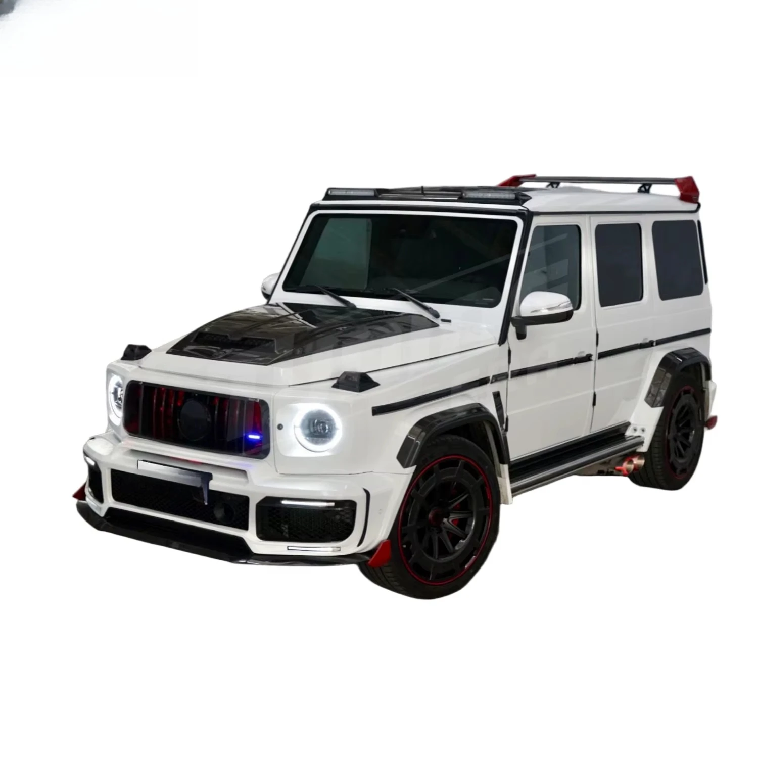 Kit corpo in fibra di carbonio a secco stile B G900 R per Classe G W463 2002-2018 Nuovo paraurti anteriore posteriore cofano motore aggiornamento esterno