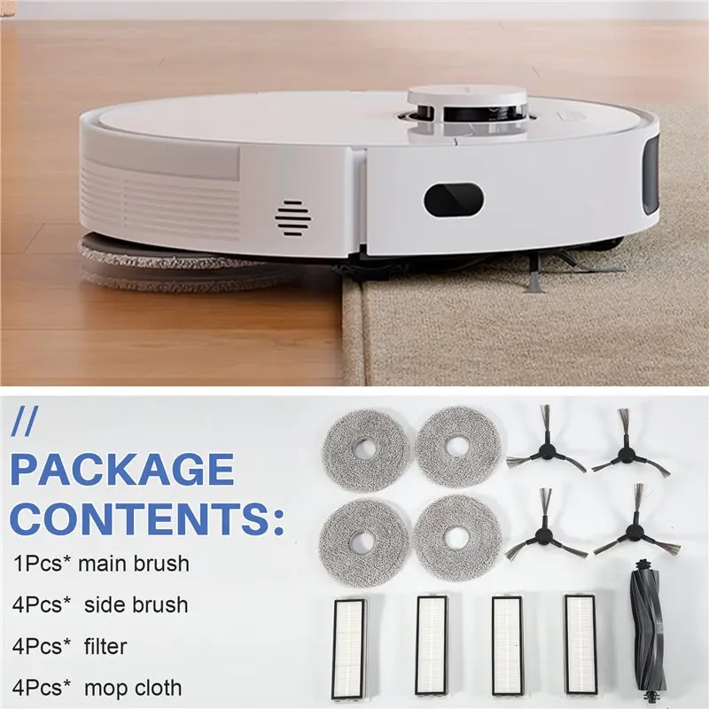 ABLL-For Dreame L10s Pro Gen 2 Robot Vacuum Cleaner Main Side Brush Mop Cloth Hepa Filter Accessories Replacement Parts