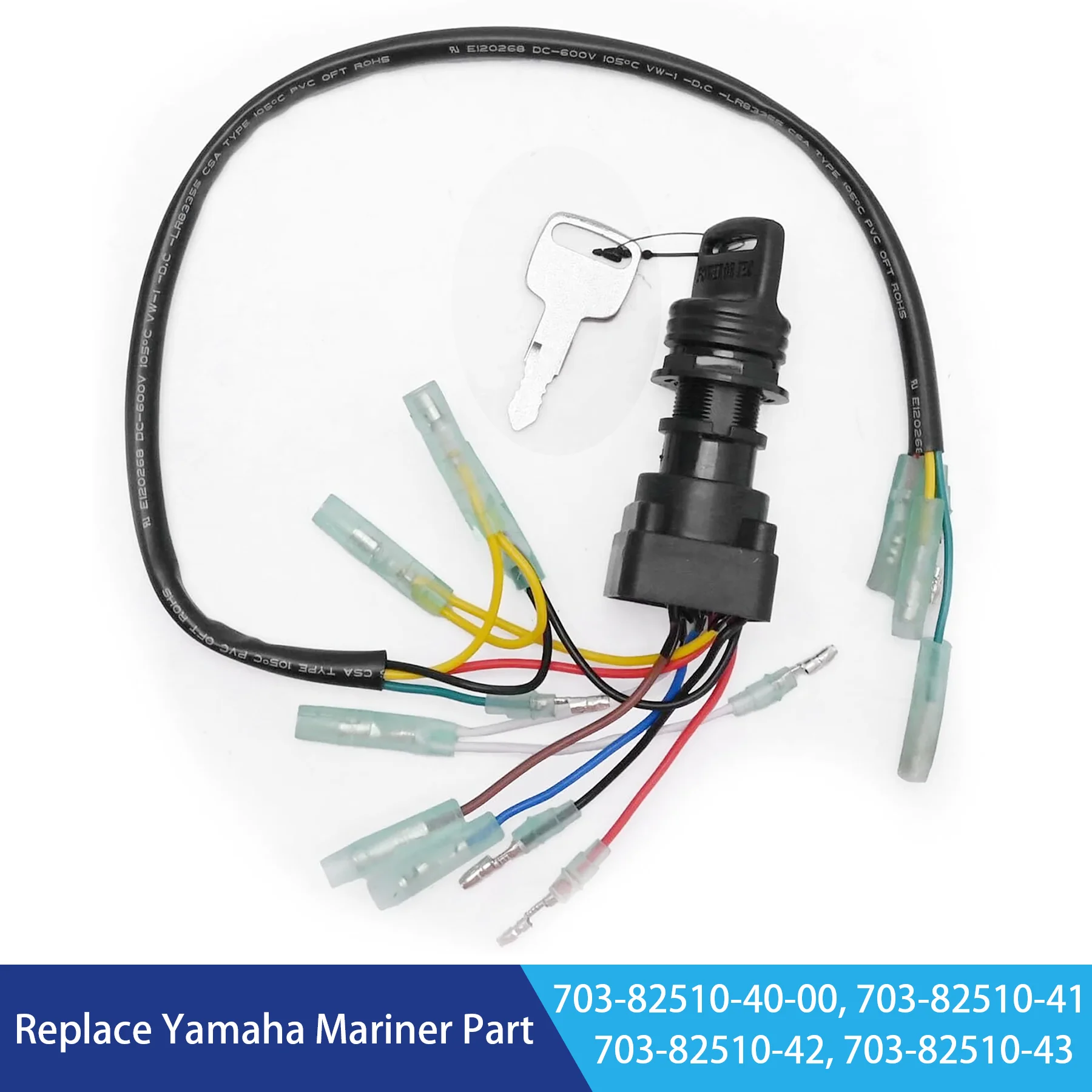 703-82510-43-00 Ignition Switch Key Assy for Yamaha Outboard Motors Control Box 703-82510-44-00 703-82510-42-00 Parsun Hidea