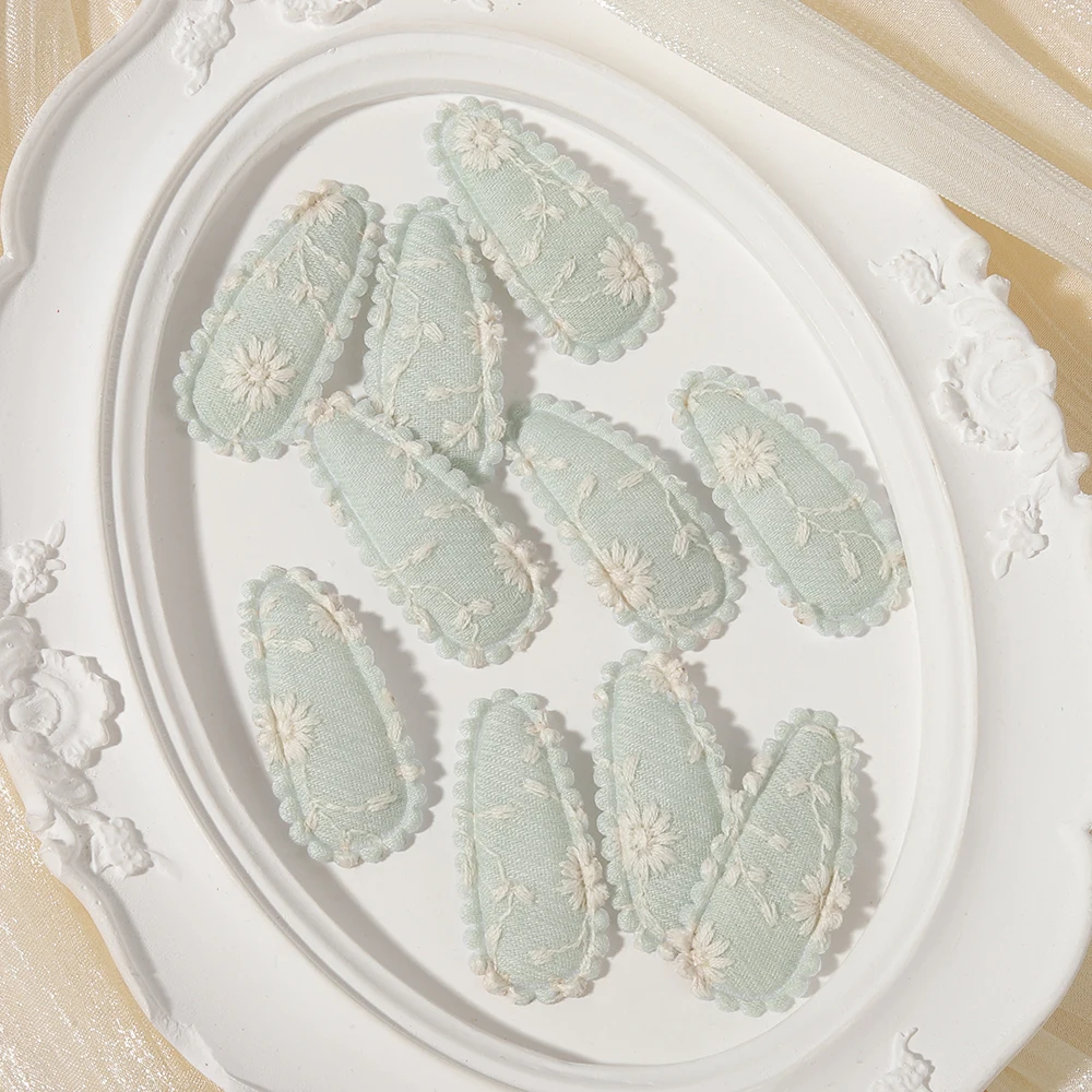10 Stück Mini Stoff-Wassertropfen-Haarspangen für Kinder, Babys und Mädchen, Tägliche Party-Dekoration, Haarclips, Mädchen-Haaraccessoires, Geschenke – Detail 22