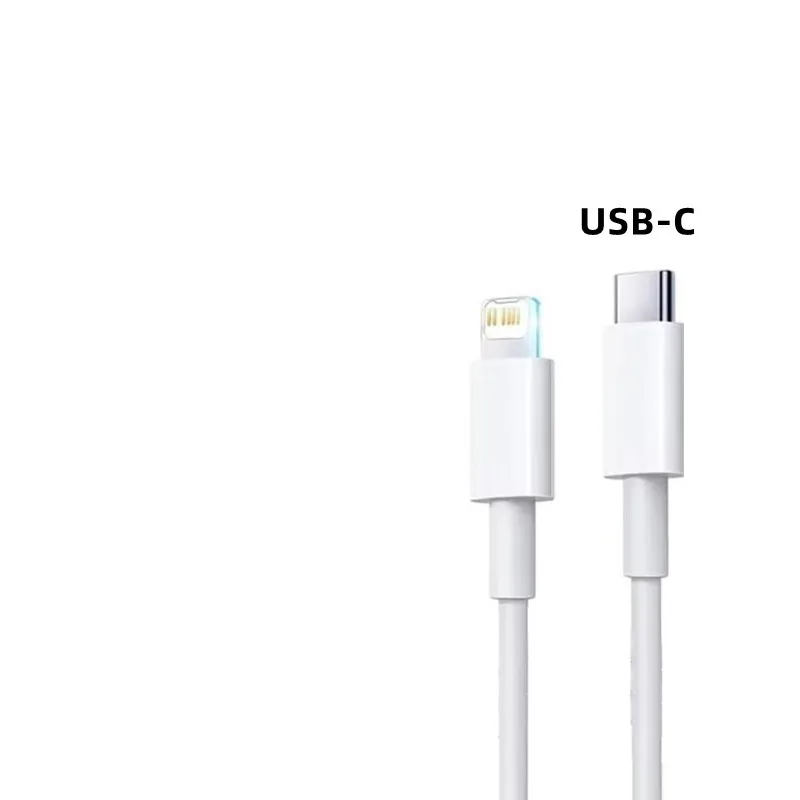 Cable de carga rápida de 0,2 m, 1m, 1,5m, 2m, 3m, 35W para Apple iPhone 14 13 Pro Max 11 12 mini X XR XS Max 7 8 Plus tipo C línea de USB-C rápida
