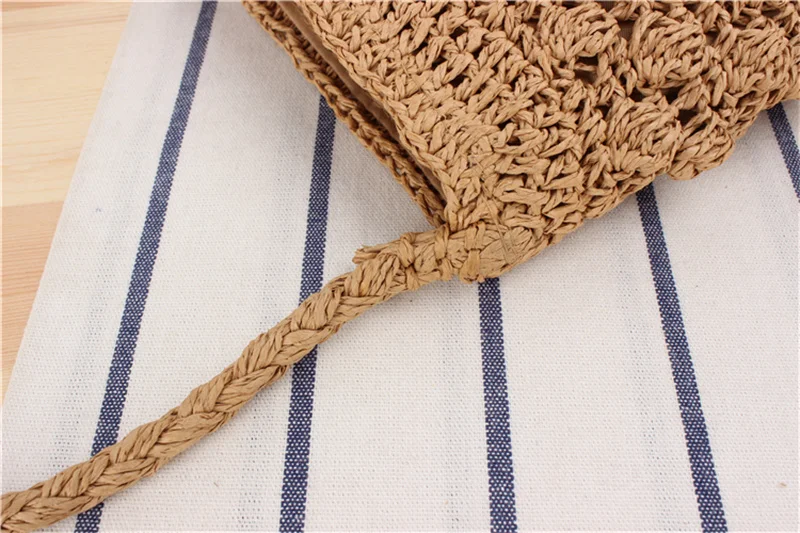 2023 New Women Handmade Straw Shoulder Bags Beach Holiday Bags Mini Women Bucket Bags 2 Colors Drop Shipping