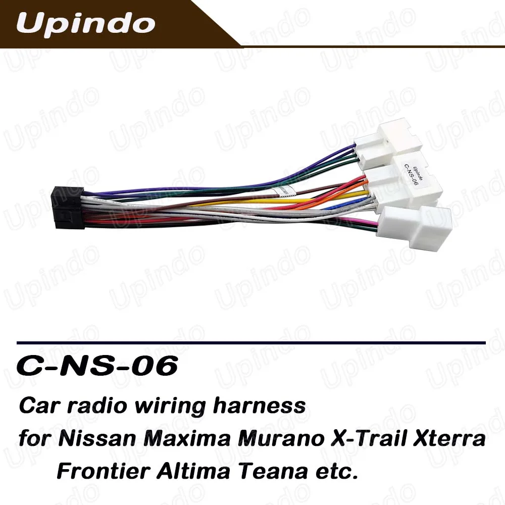 Car Radio Power Wiring Harness Android Head Unit Cable Connector for Nissan Maxima Murano X-Trail Xterra Frontier Altima Teana