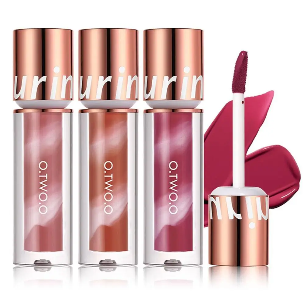 O.TWO.O Lipstick Lip Gloss Makeup Waterproof Velvet Non-stick Cup 8 Colors Lip Tint Matte Long Lasting Sexy Red Liquid Lip Stick