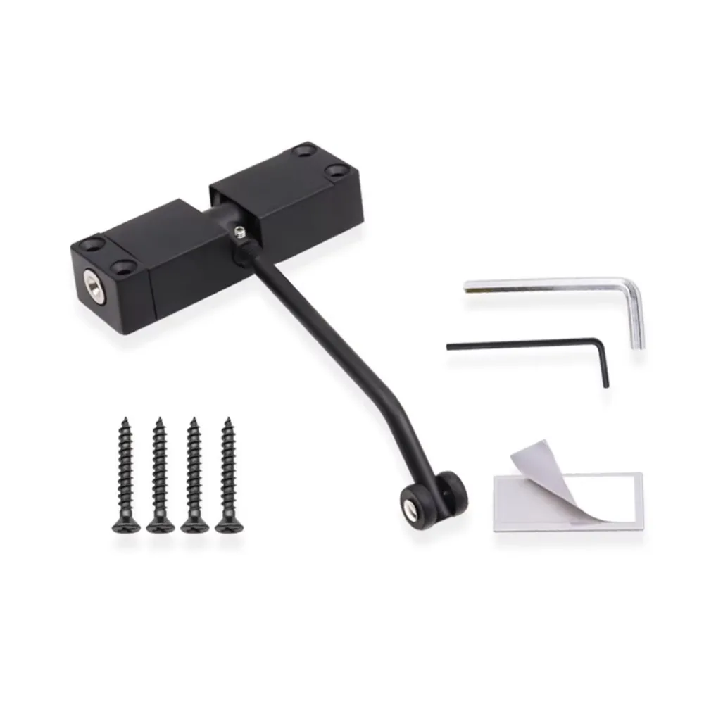 

Aluminum Alloy Automatic Door Closer Wear Resist Self-Closing Door Closing Hinge Safety Mounted Spring Door Closer Furniture