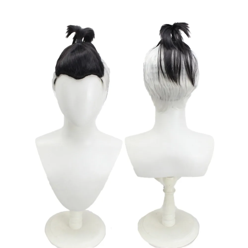 

David Martinez Two Tone Gradient Cosplay Wig White and Black for Anime Costume