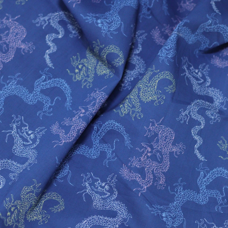 Dragon New Floral 100% Cotton Fabric 80S Like Liberty Printing for Sewing Clothes Dresses Skirt Kids Designer Material