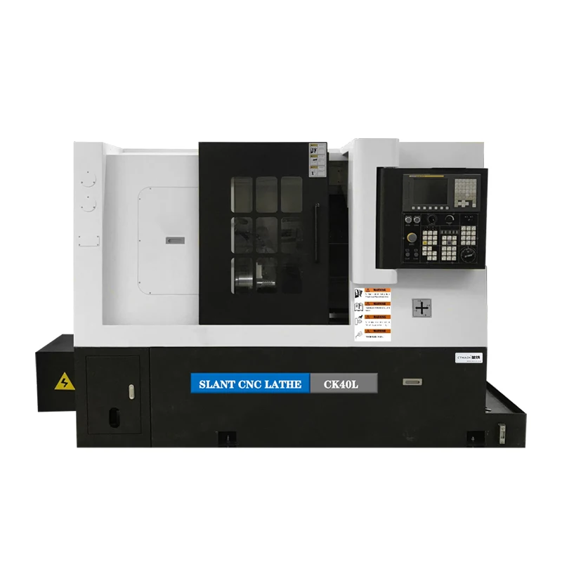 CK40L*500mm CNC 금속 선반 고정밀 선반 기계 X/Z 축 선형 가이드웨이 포함