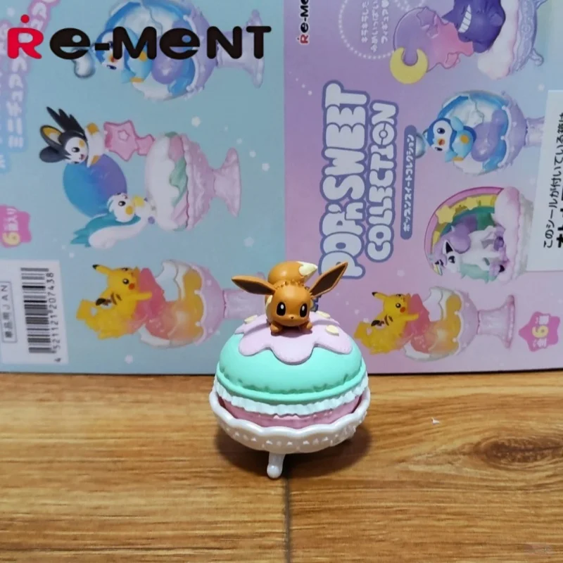 إعادة مينت البوكيمون مشهد مصغر الحلي صندوق أعمى كأس أرقام Ponyta Gengar Pachirisu Emolga دمية نموذج لعب للأطفال هدايا