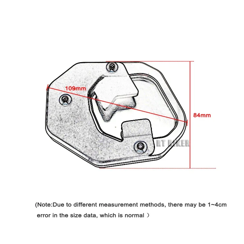 Motorcycle Side stand Foot Enlarger Racing Kickstand Foot Extension For Yamaha Tenere 700 Tenere700 T7 XTZ700 2019-2023 2021