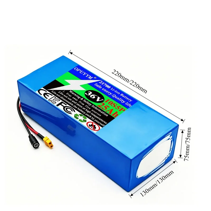 21700 10S5P New Original Lithium Battery 36V 25Ah Multifunctional Scooter Battery with BMS Protection Board Is Very Safe