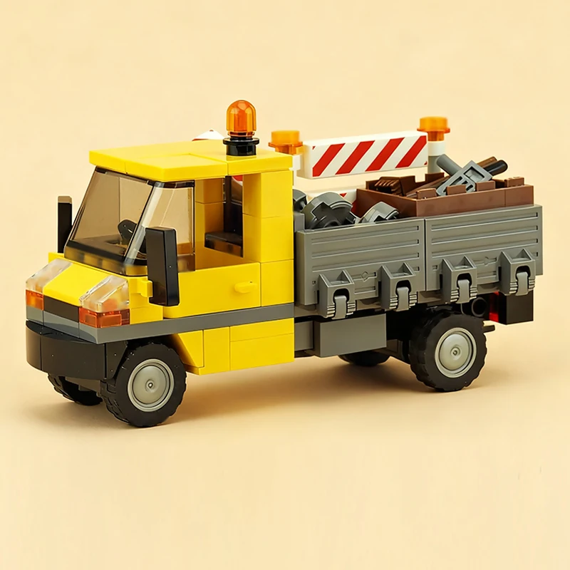 Urban Rescue Vehicles Model MOC Building Bricks Service Truck Modular Technology Children Holiday Gifts Assemble Toys Suit