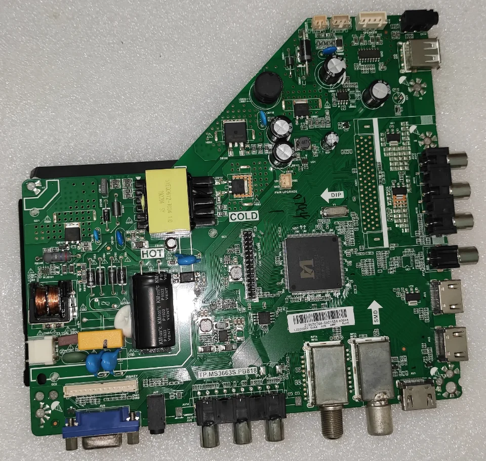 TP.MS3663S.PB818 LCD LED TV three-in-one power board main board Backlight voltage 34--44v 550ma 1366x768