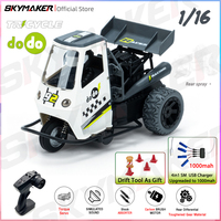RC Motorcycle 1/16 RC Car 2.4G Remote Control On Road 25Km/H High Speed Three Wheel Emulation RC Electric For Kids Toys Boys
