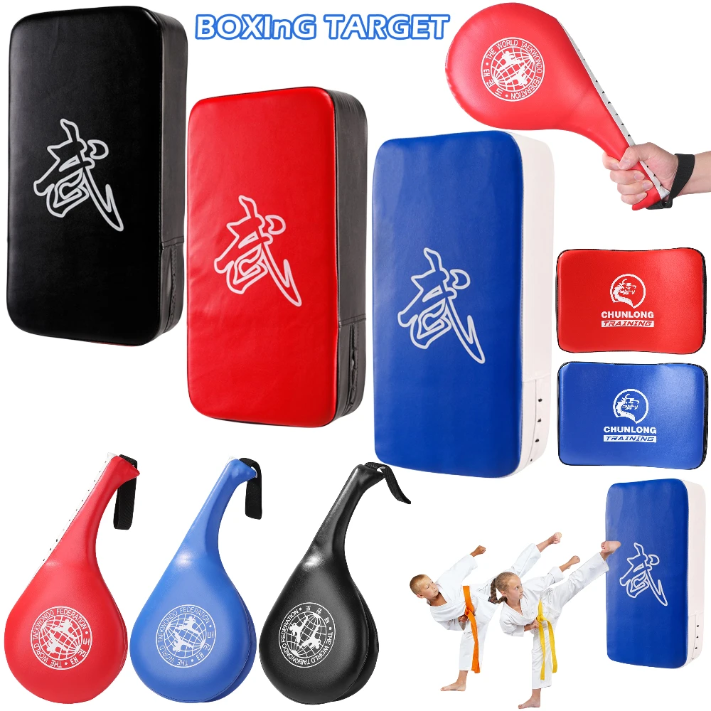 Fitness Taekwondo Kick Pad Kickboxing Punching Bag Boxing Mat Sandbag PU Training Equipment Taekwondo Foot Target Strike Shield