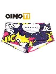 Competitive boxer briefs hot spring swimming pool beach swimming trunks high elastic swimming trunks cartoon swimming trunks