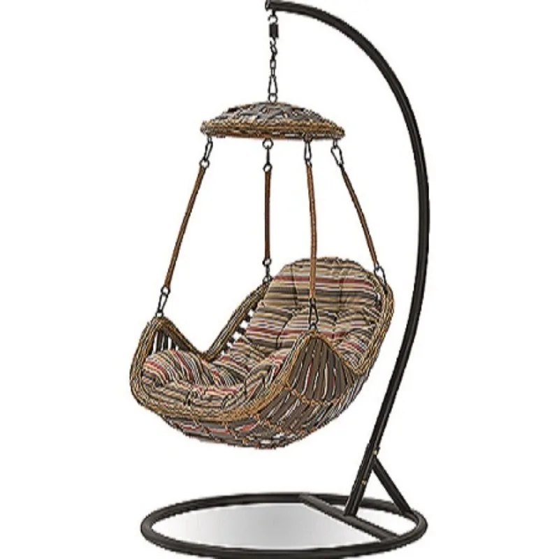 2026 High Quality Customized Single Modern Patio Hanging Garden Swing Chair Outdoor Indoor Garden Furniture