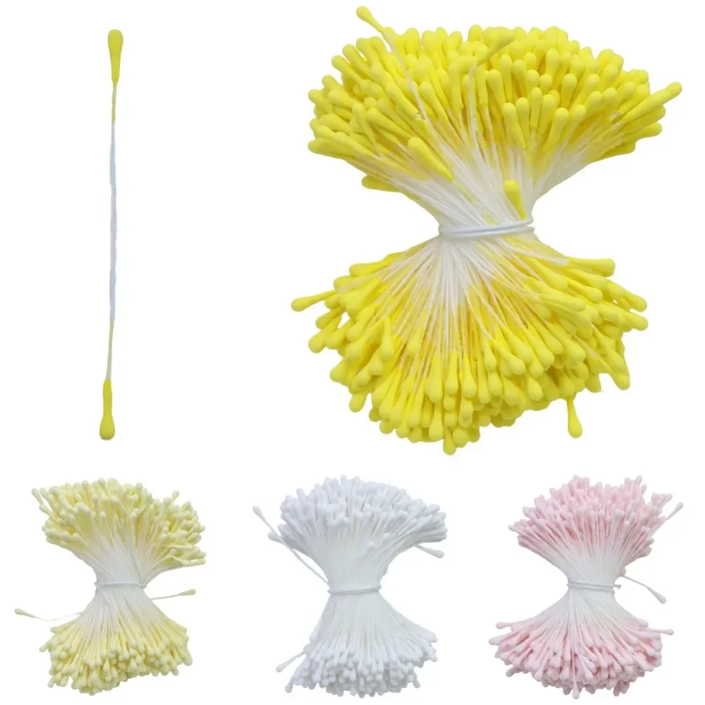 400pcs 2mm Moulti Options Artificial Flower stamen Mini Pearl Floral pistil For Wedding Party Home Decoration DIY Accessories