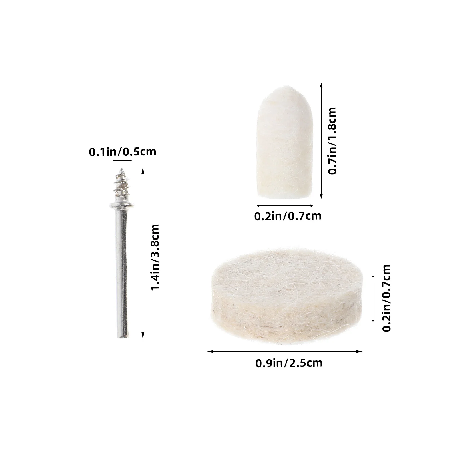 1Set Polishing Buffing Wheel Set Stainless Steel Wool Rotary Tool Kit Versatile Jewelry Polishing Wheels Accessories