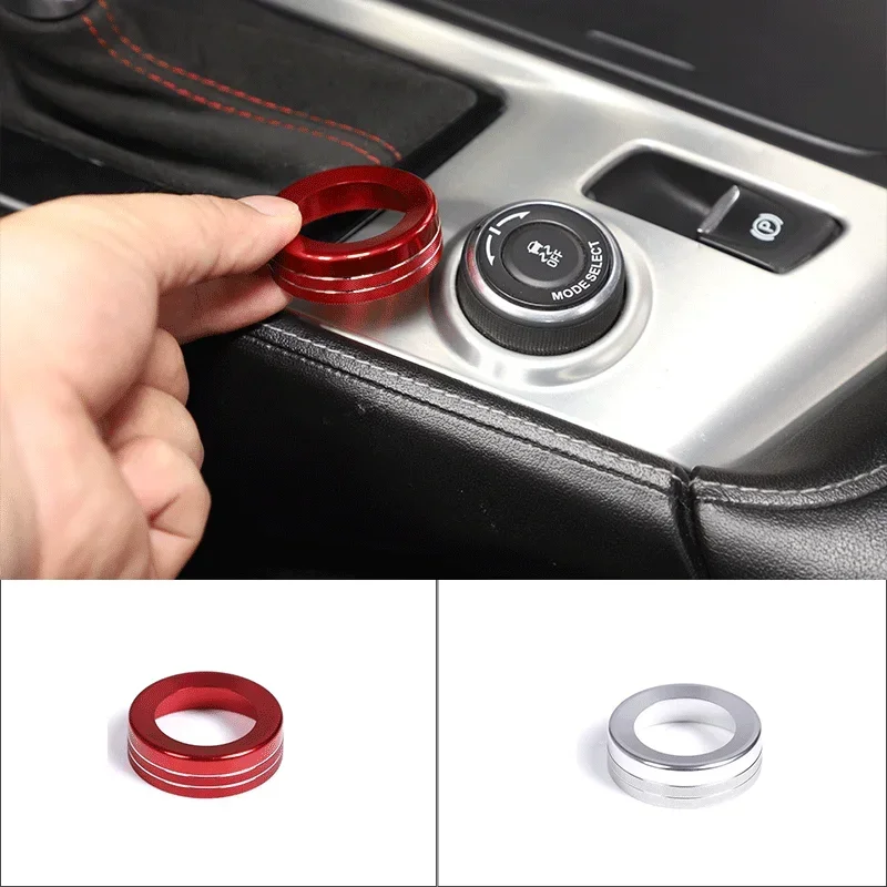 

For 2014-2019 Chevrolet Corvette C7 Z06 Aluminum Alloy Car Styling Car Driving Mode Knob Ring Sticker Car Interior Accessories