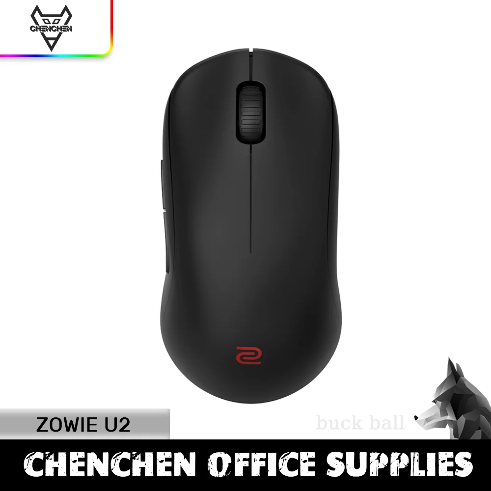 ZOWIE U2 Wireless Gaming Mouse Light Weight Ergonomics PAW3395 2.4G 2-Mode Long-lasting Office CSGO LOL Esports Gamer Mouse Gift