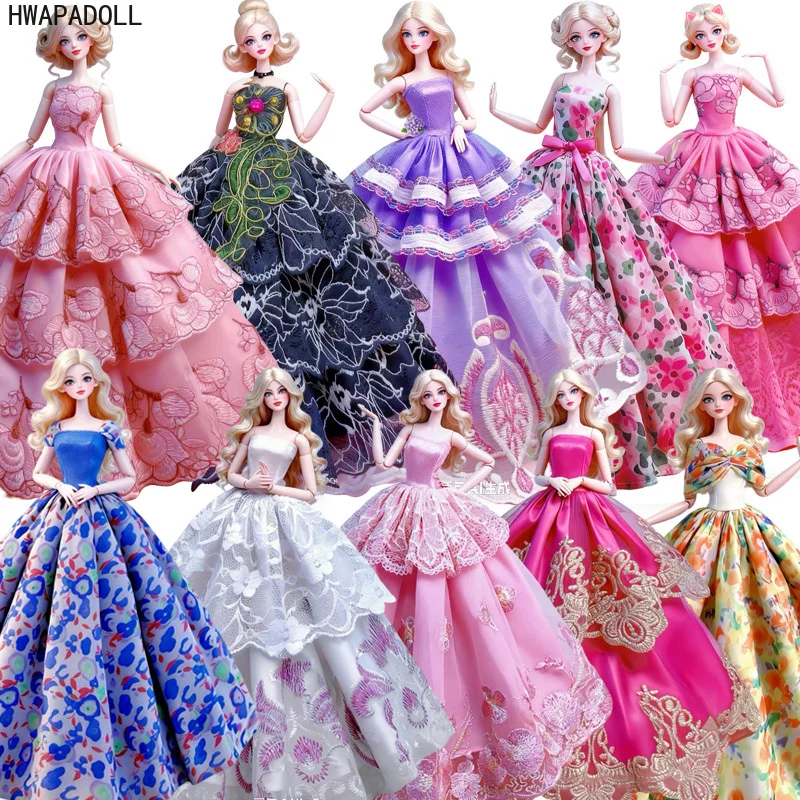 crochet barbie dress outfit for doll, 11.5 inch doll Huonghandmadedoll Barbie Dress Crochet Pattern Vintage