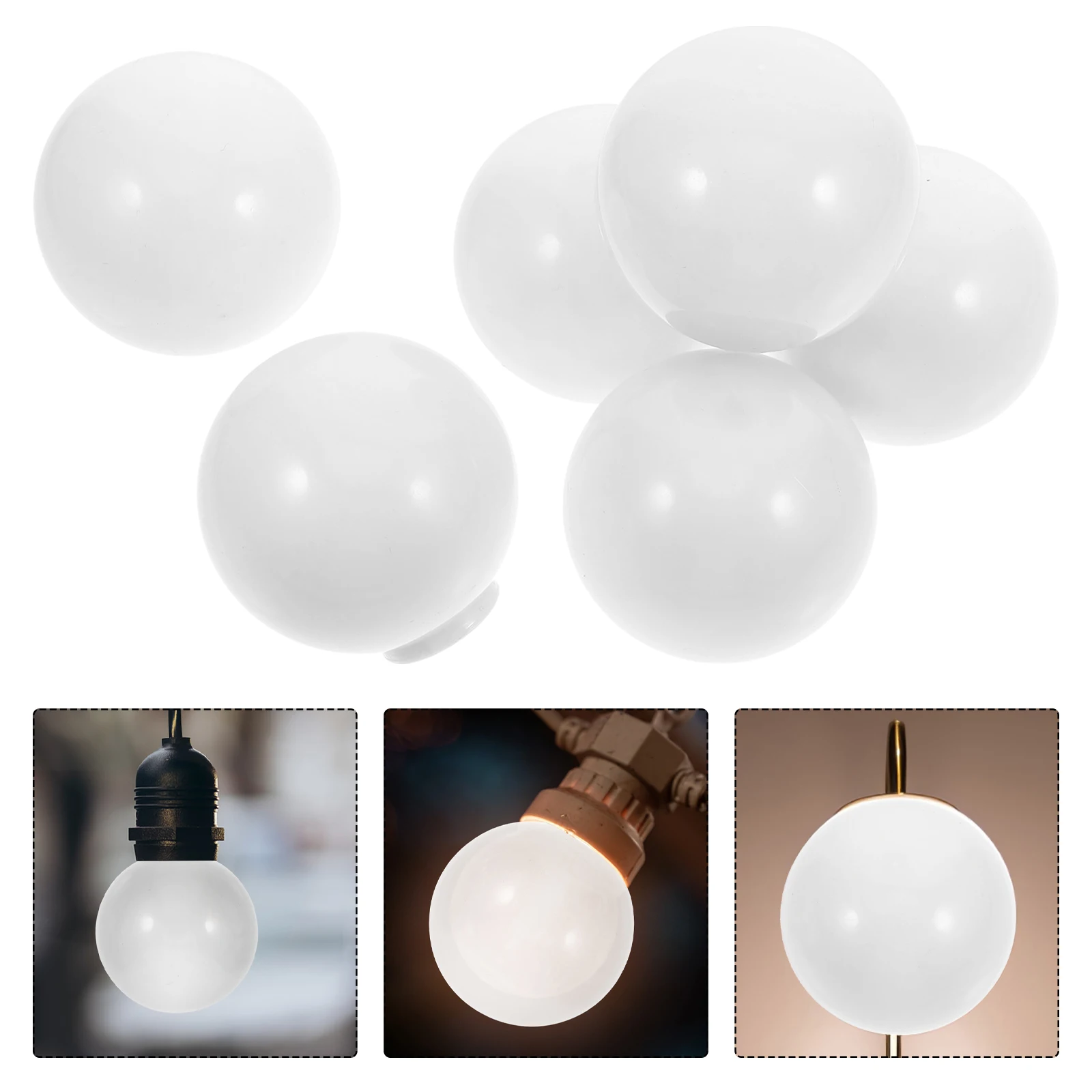 

6 Pcs Bulb Cover Diffuser Led Globe Lampshade for Light Diffusion Lights Guard Spherical