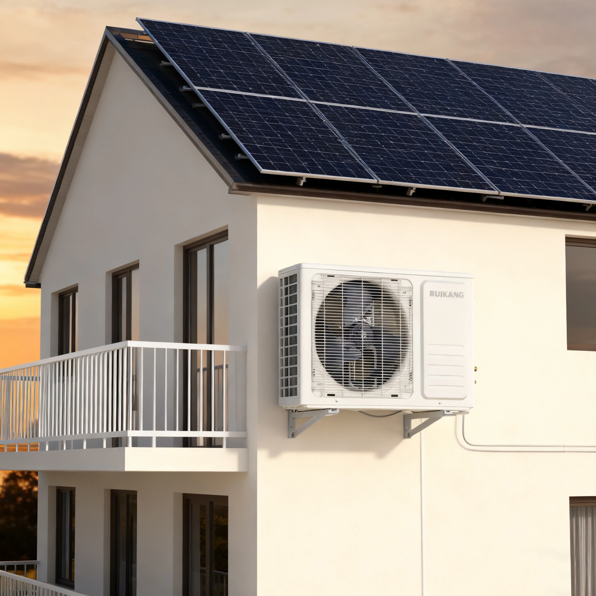 Smart Air Conditioner 12000Btu Split System Wall Mounted Household AC  Solar Power Source