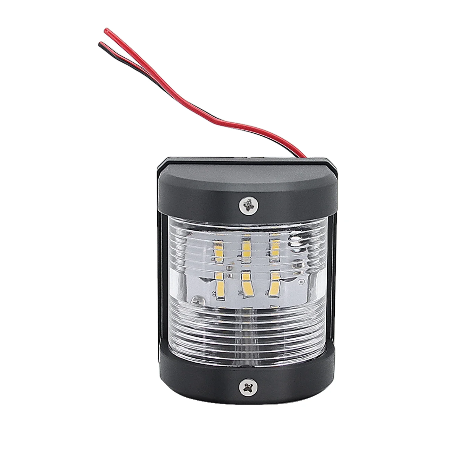 เรือยอชท์เรือนำทางเรือ1ชิ้นโคมไฟเรือแล่นเรือใบไฟเรือยอชท์ไฟ LED สีขาว12V 24V