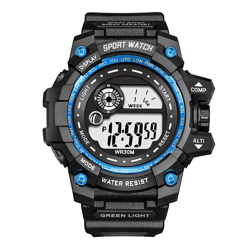 

New Men's LED Digital Watch Night Light Fashion Sports Waterproof Watch Men's Date Army Military Clock