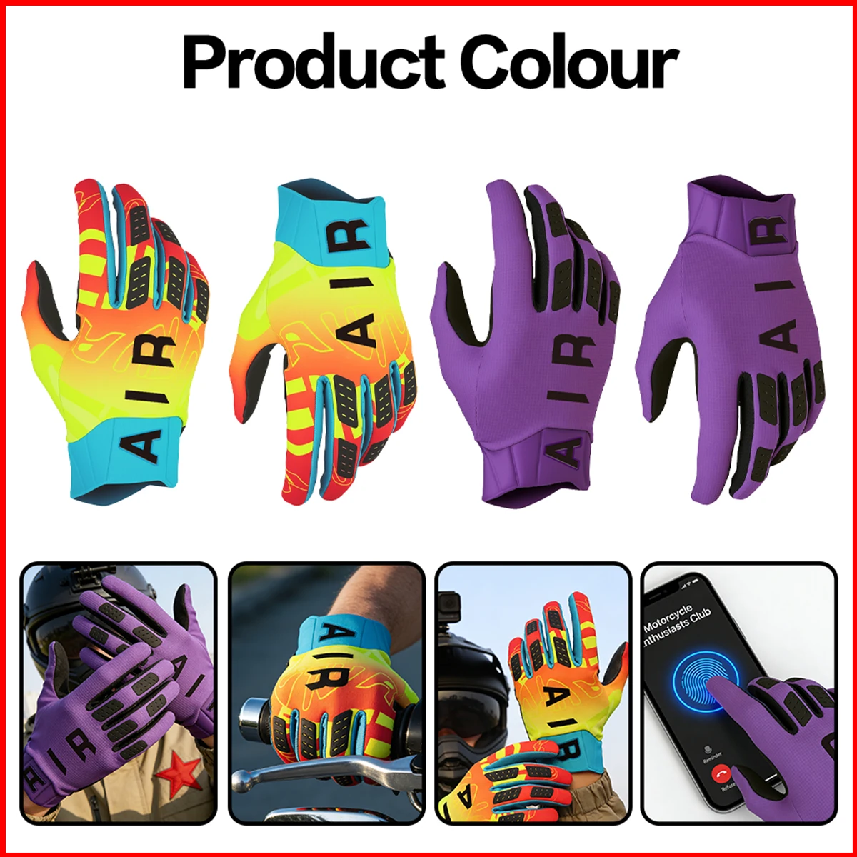 

New Spring And Autumn Outdoor Sports Cycling Gloves Comfortable and Versatile Universal Gloves