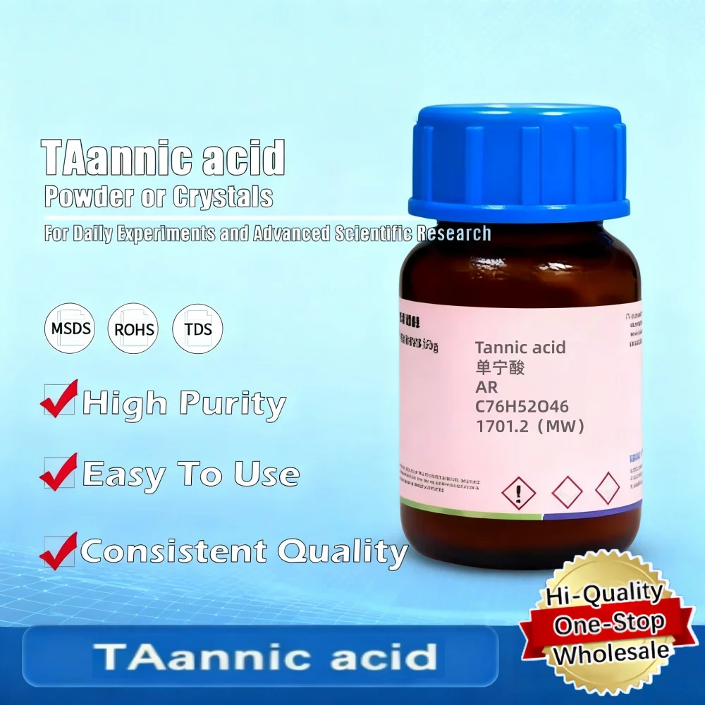 Tannic Acid Laboratoriumreagens voor onderzoek en wetenschappelijke experimenten Toepassingen Origineel product - afbeelding 1