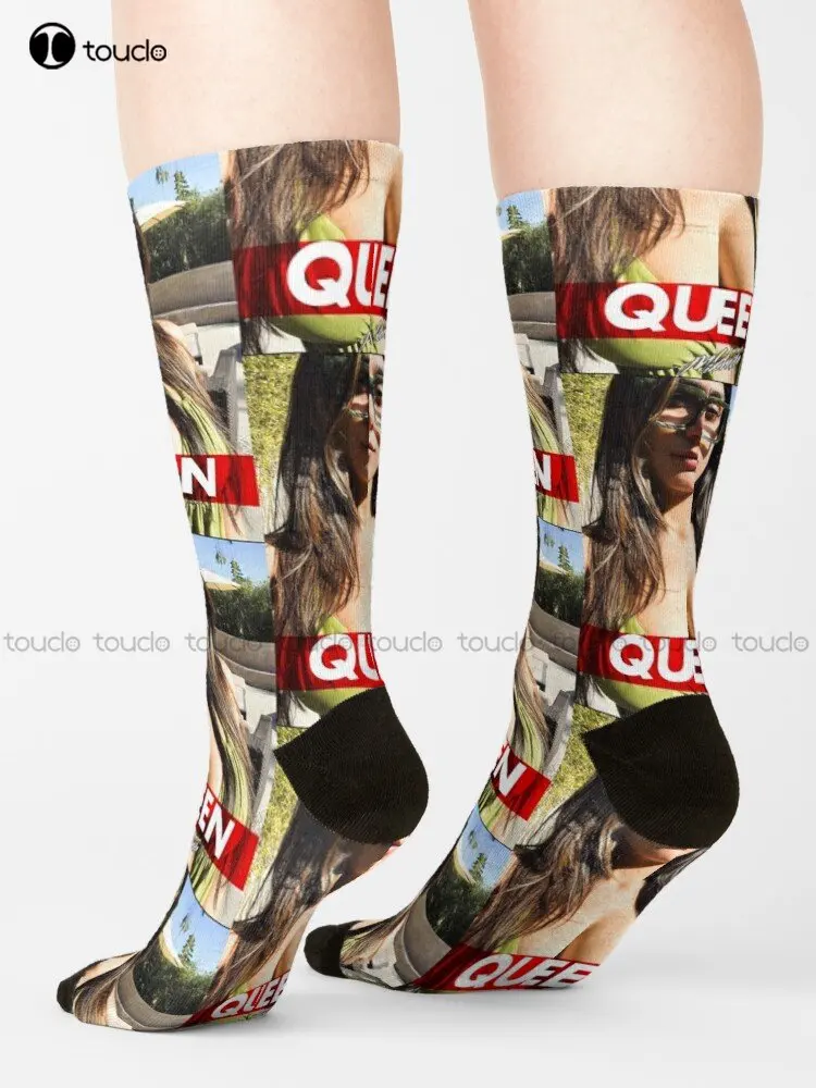 Mia Khalif | Queen Socks Thin Socks Men Personalized Custom Unisex Adult Teen Youth Socks 360° Digital Printing Streetwear Funny