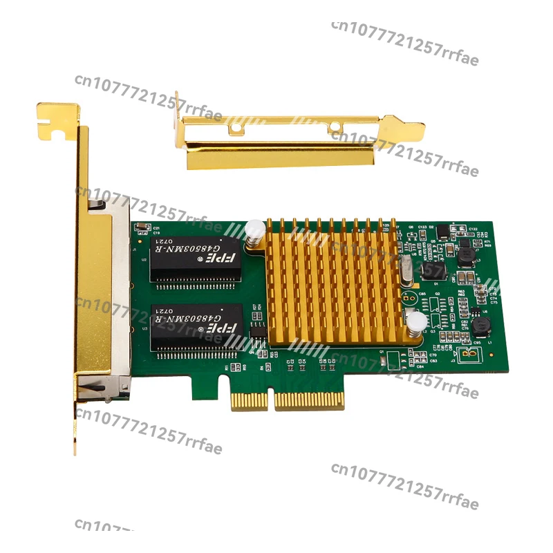 I350 Chip PCIE خادم كهربائي جيجابت بأربعة منافذ