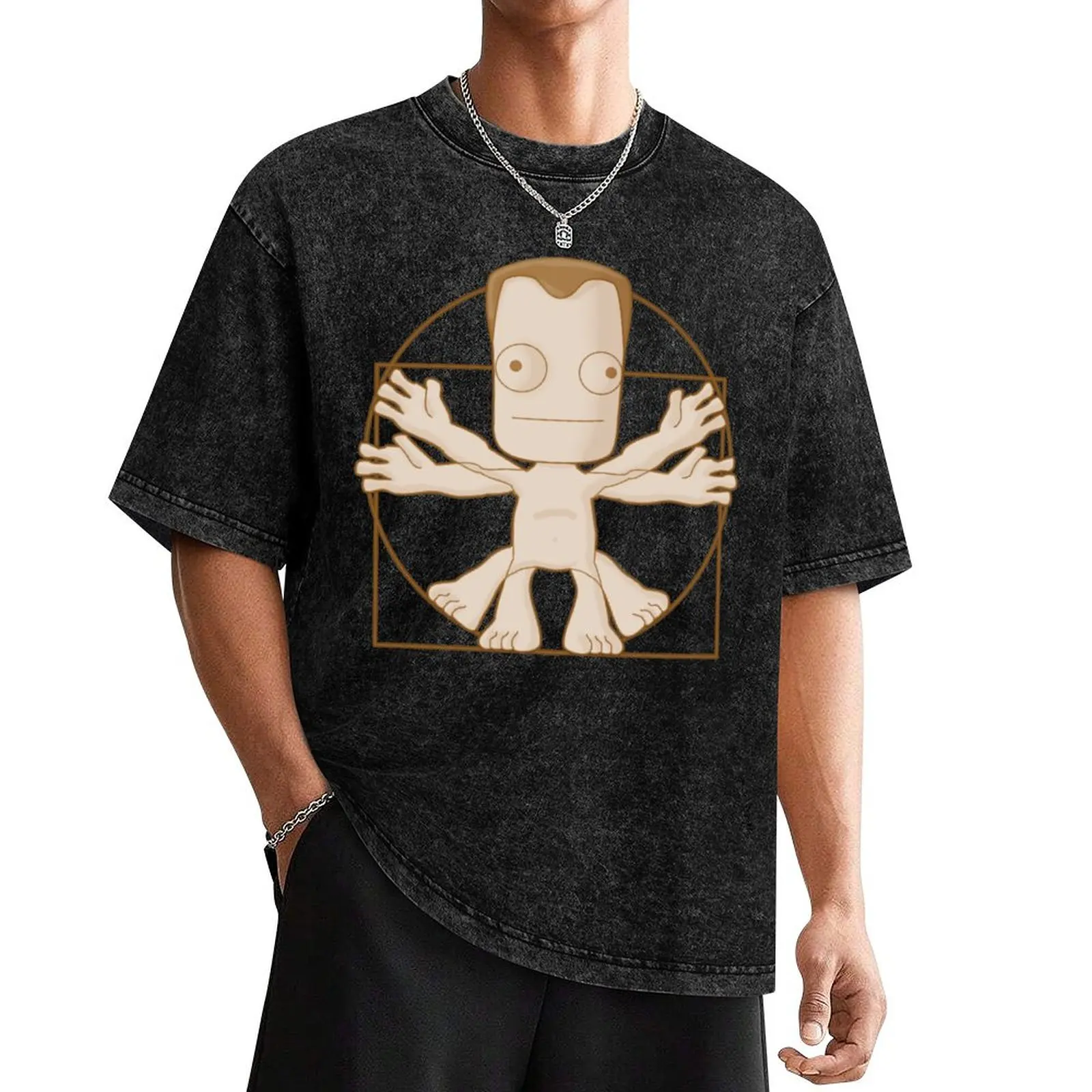 Vitruvian Kerbal T-Shirt oversizeds graphic t shirts mens clothes