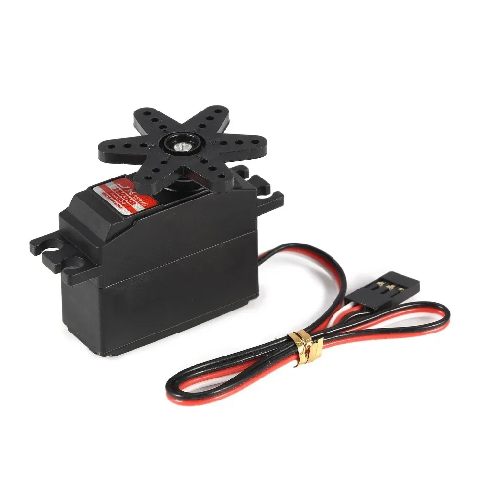 JX PS-2503HB 25g 3.35kg Mini Servo Plástico Engranaje Analógico 4.8V-6V 0.10 Sec/60 °   Motor central para pieza de robot de barco, avión, coche RC 1/12