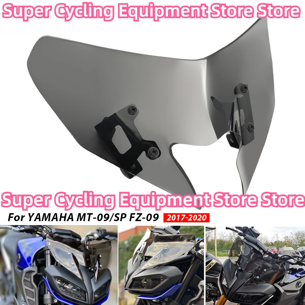 

Motorcycle Windscreen For YAMAHA MT-09/SP FZ-09 2017 2018 2019 2020 Windshield Wind Deflectors Shield Screen MT09 FZ09 MT FZ 09