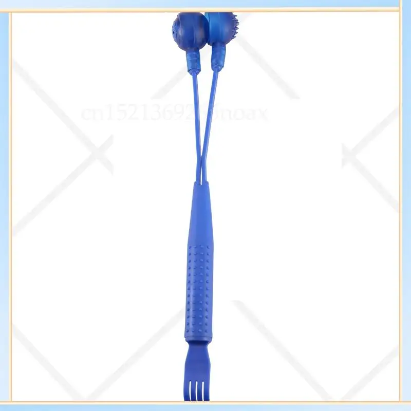 

-SPOR Plastic Blue 2 In 1 Magnetic Hammer Knock Massager Back Scratcher