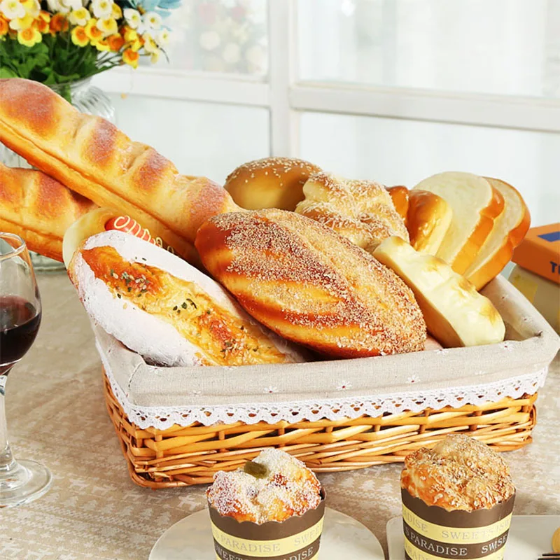 Simulation Food Artificial Bread Model Fake Doughnut Home Decor Cake Shop Bakery Window Display Ins Photography Props