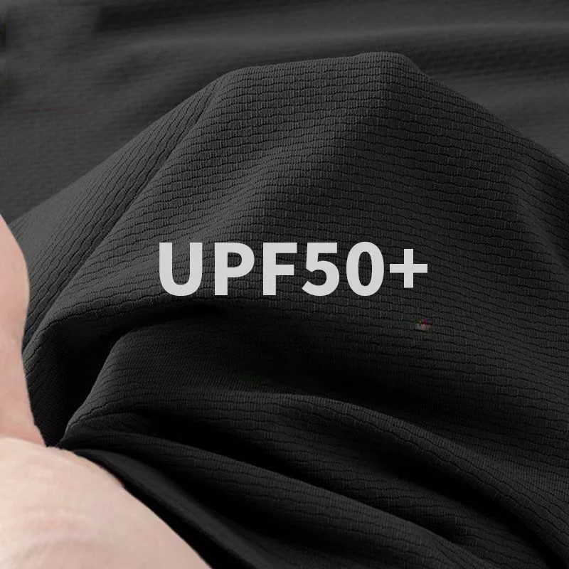 Mesh Ice Silk Men Summer T Shirts Solid Color Breathable Quick Drying Fitness Sports Running Tops Shirts For Men image 2